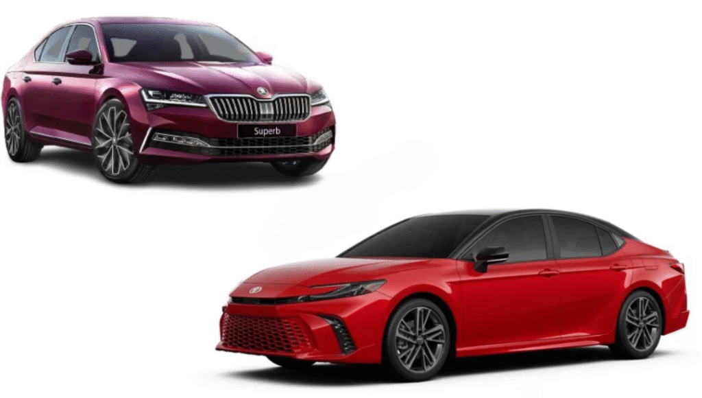 skoda superb toyota camry