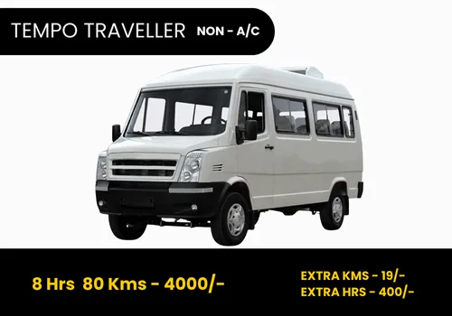 tempo traveller Bangalore tariff