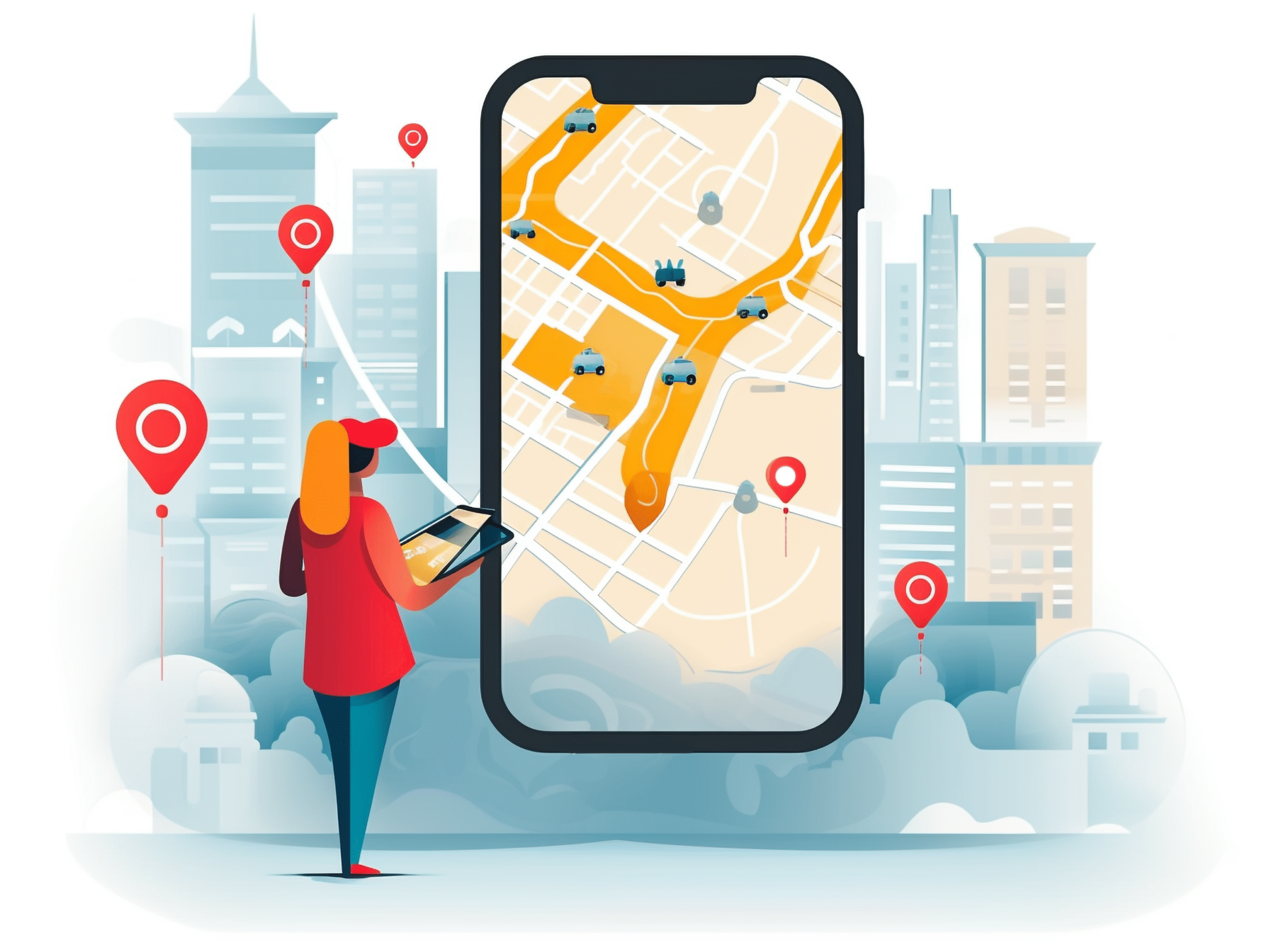 mobile app location digital art
